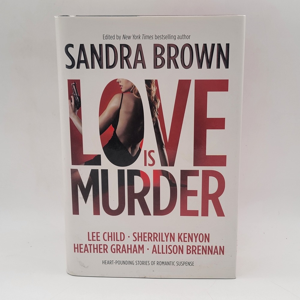 Sandra Brown Love Is Murder Hardcover First Printing Romantic Suspense Excellent